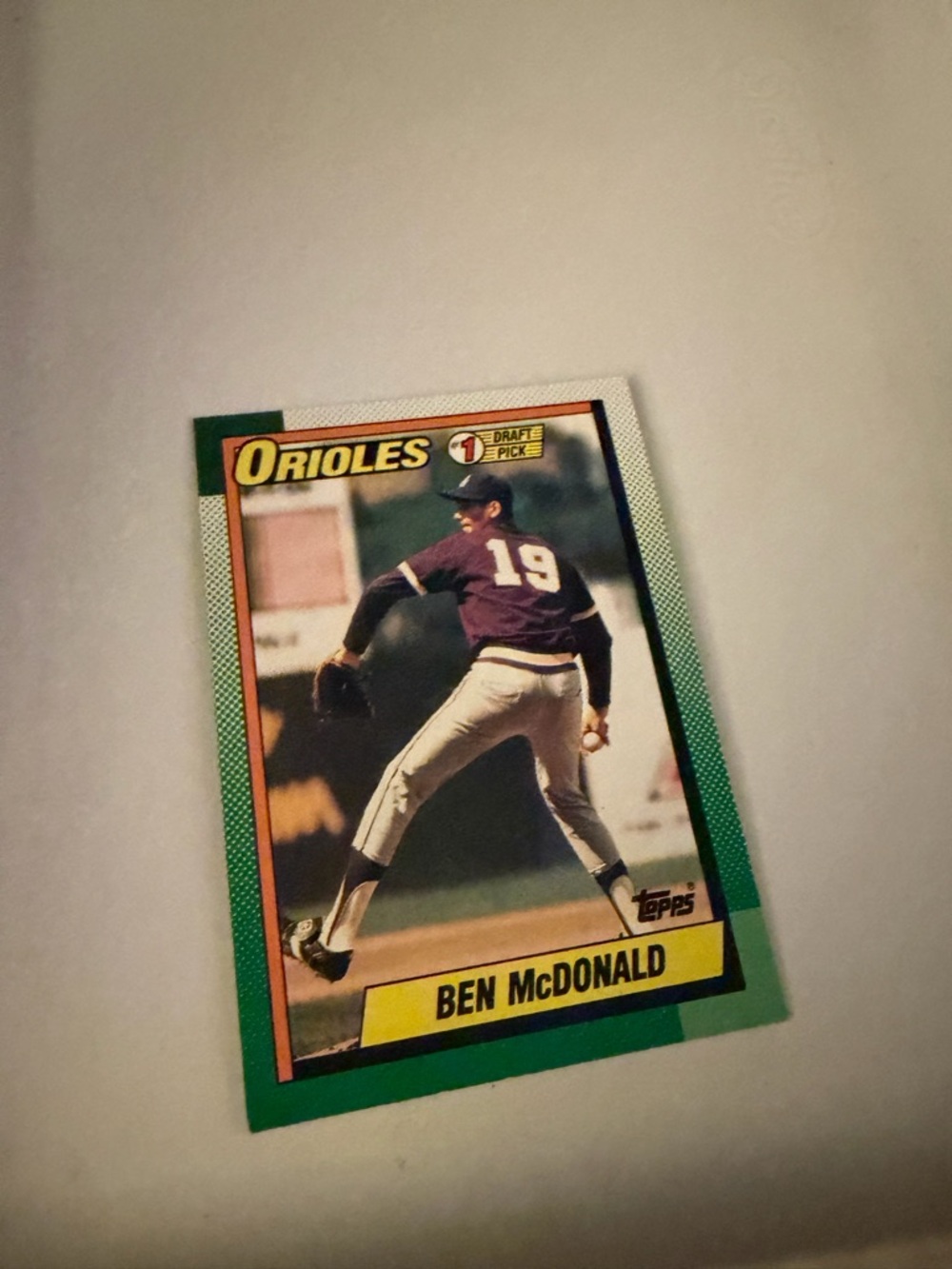1990 topps Ben McDonald orioles baseball card